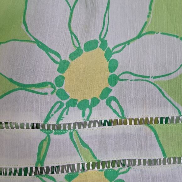 Lilly Pulitzer Fresh Air Green Floral Camille Wrap Skirt - Picture 3 of 8